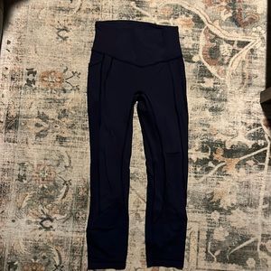 Blue Lululemon leggings size 4